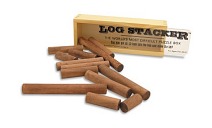 Getting all thirteen logs into the wooden puzzle box may look easy, but the Log Stacker is sure to make you struggle for a long time!