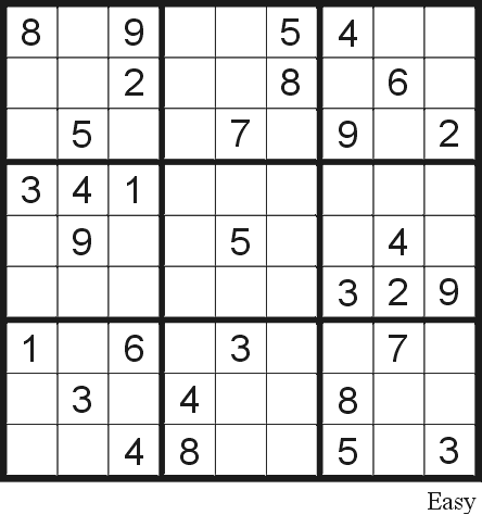 Free Sudoku Printable Puzzles on Sudoku Puzzle 2  Easy    Free Printable Puzzles