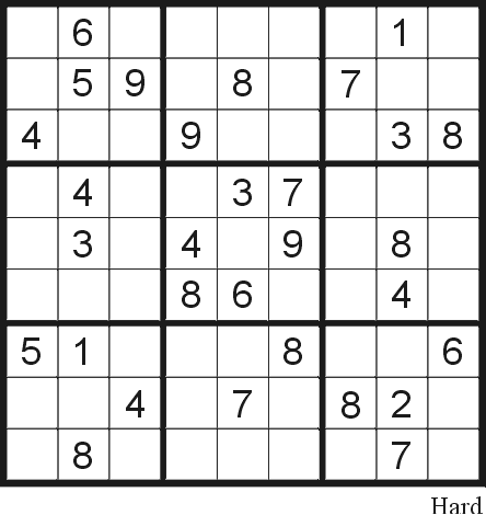 Sudoku Puzzle Printable on Sudoku Puzzle 23  Hard    Free Printable Puzzles