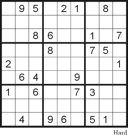 Printable Sudoku Puzzle on Sudoku Puzzle 25  Hard    Free Printable Puzzles