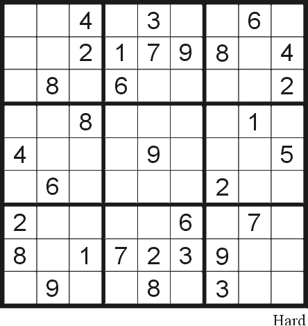 Sudoku Printable Puzzles on Sudoku Puzzle 26  Hard    Free Printable Puzzles