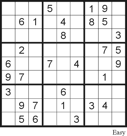 Sudoku Puzzle Printable on Sudoku Puzzle 7  Easy    Free Printable Puzzles