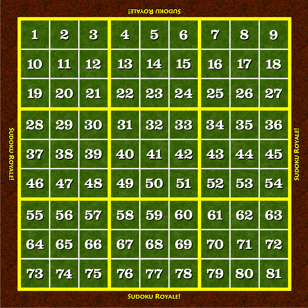 online blank color sudoku grid