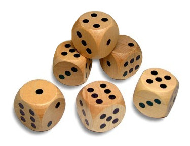 wooden farkle dice game