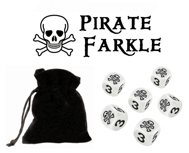 pirate farkle dice game White